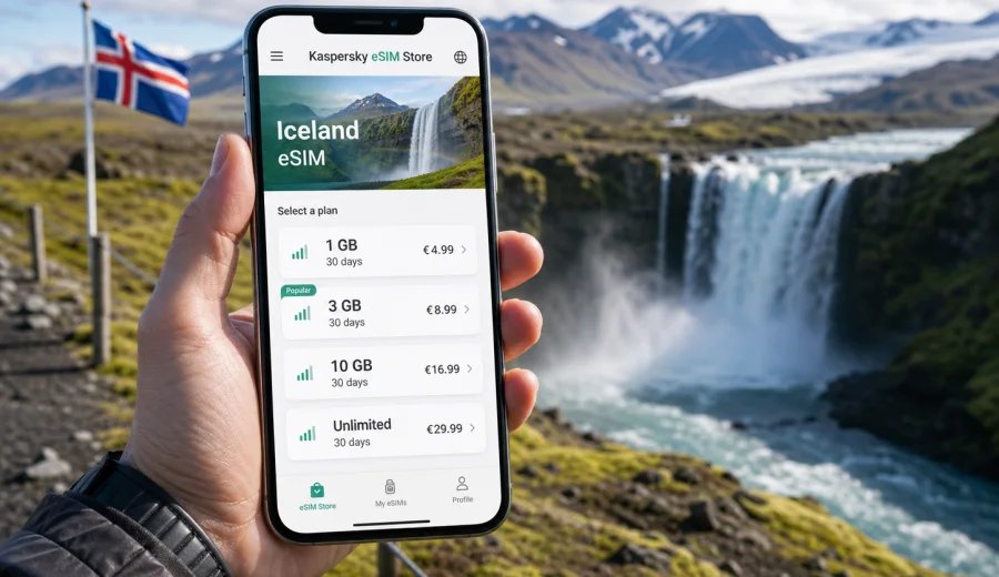 Iceland eSIM: mobile internet for travel
